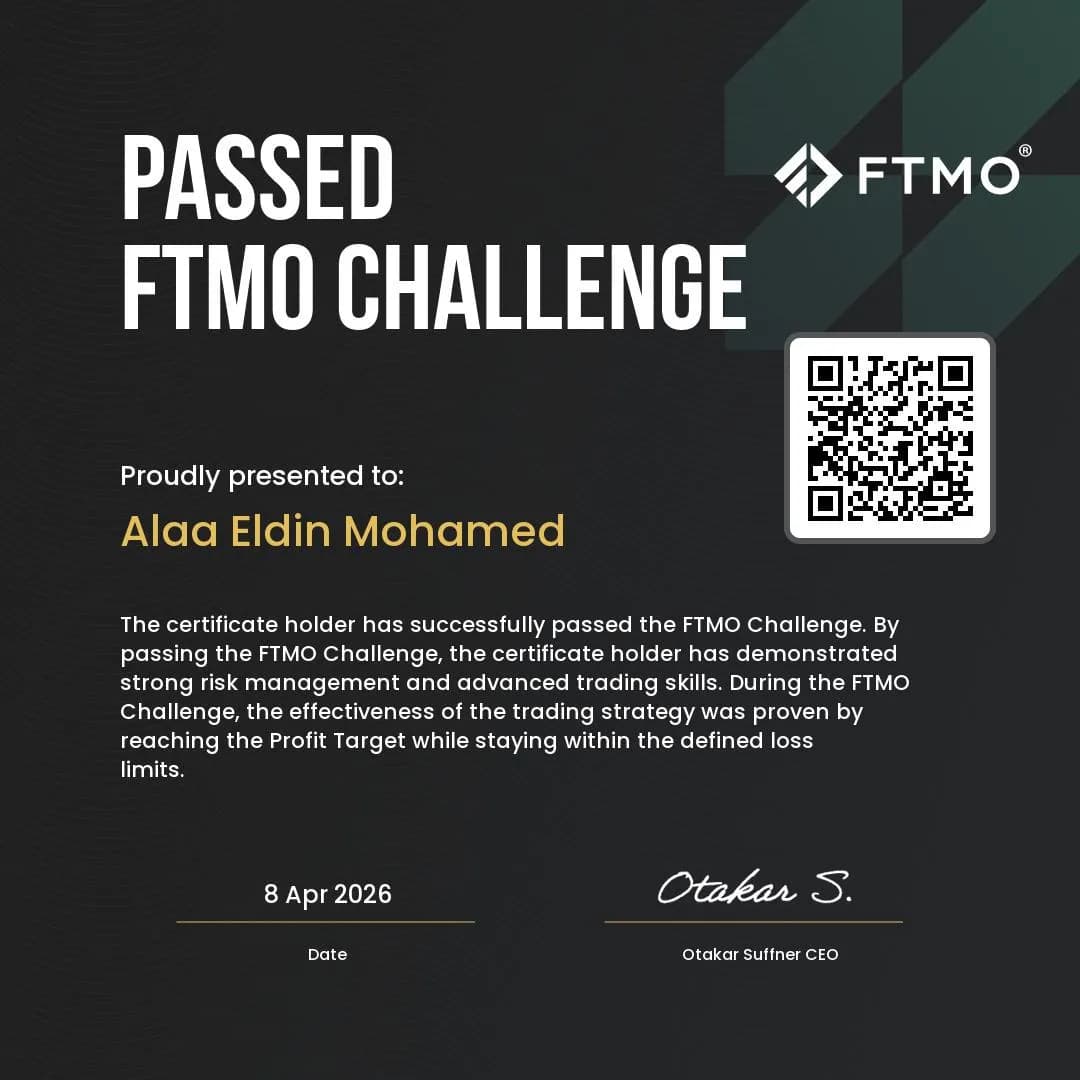 Alaa Eldin Mohamed — FTMO Challenge Passed
