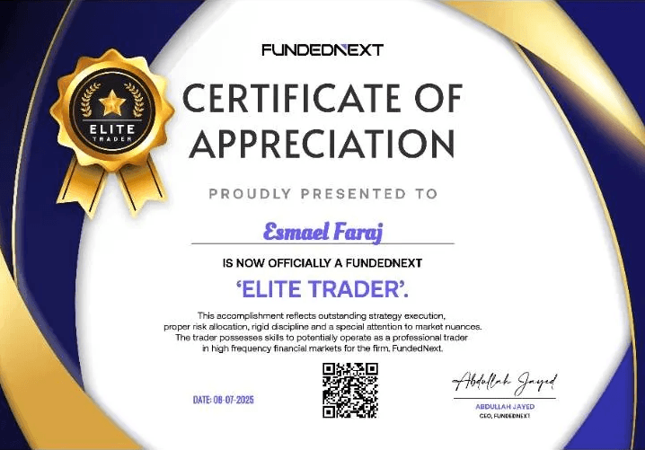 Esmael Faraj — FundedNext Elite Trader