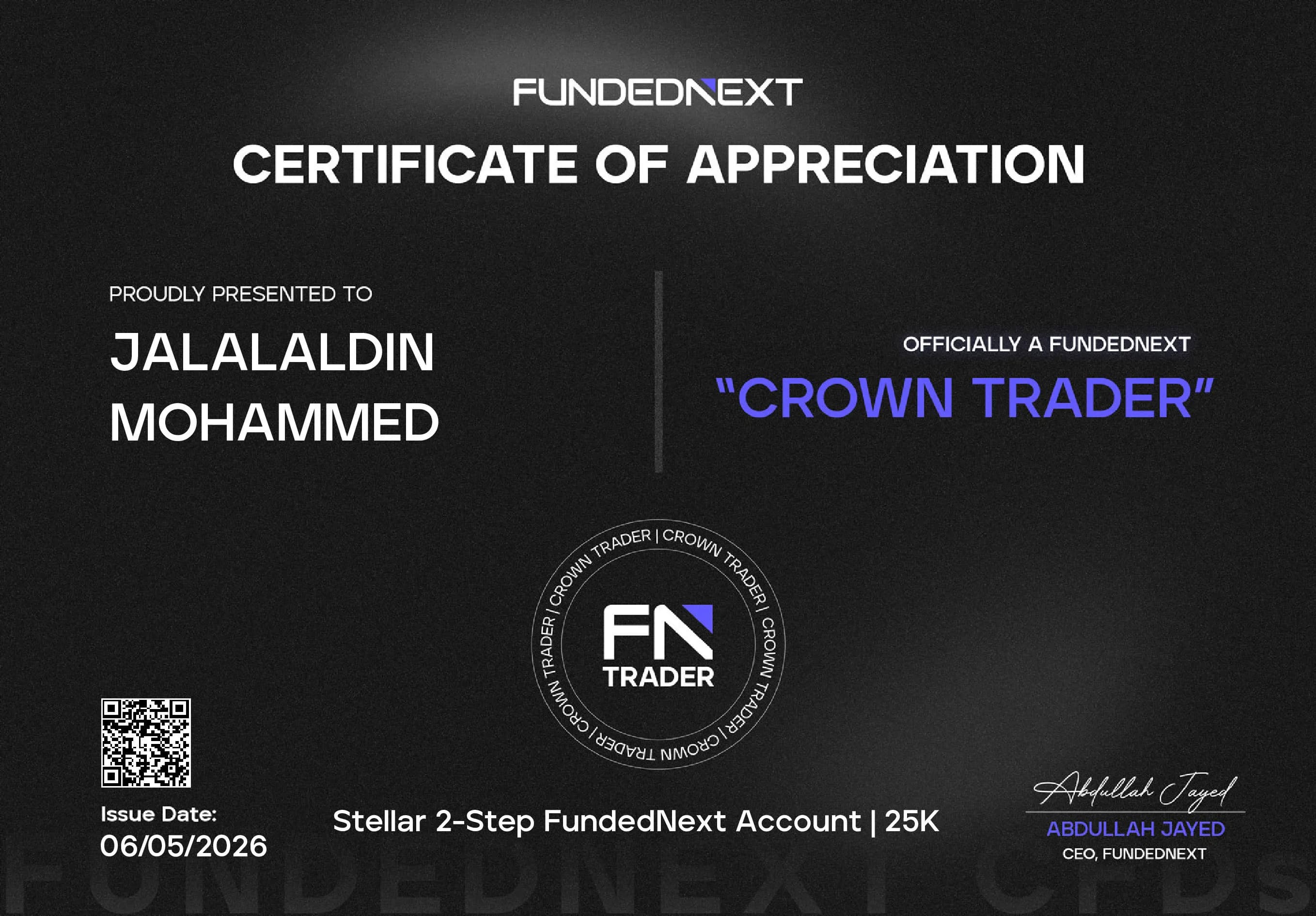 Reached Crown Trader