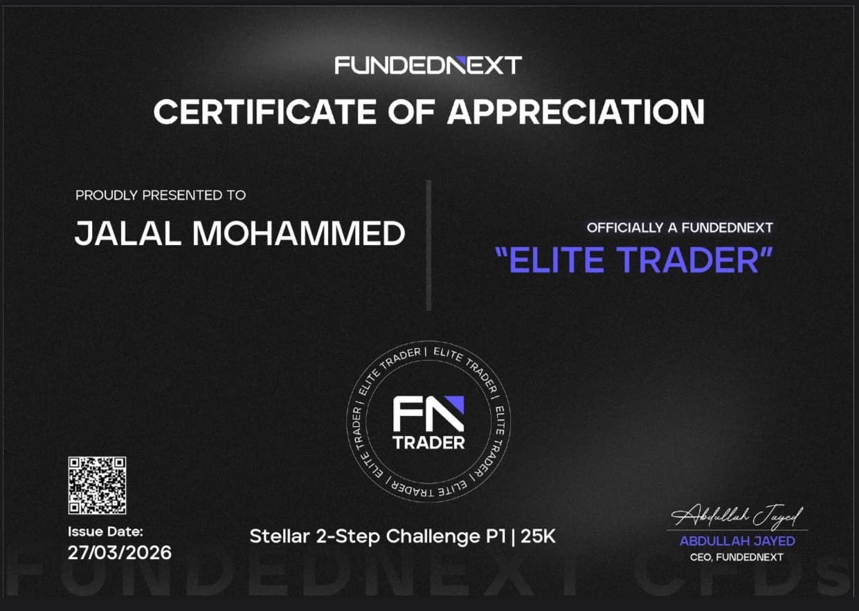 Jalal Mohammed — FundedNext 2-Step Challenge — P1