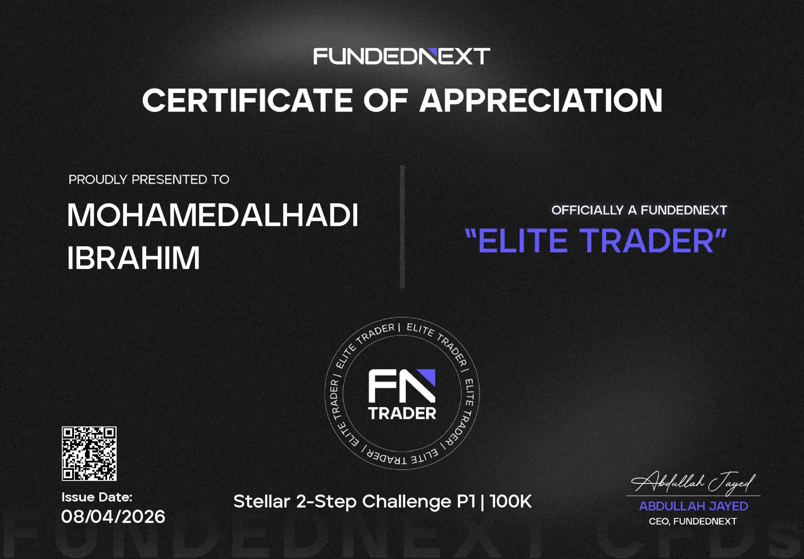Mohamedalhadi Ibrahim — FundedNext 2-Step Challenge — P1